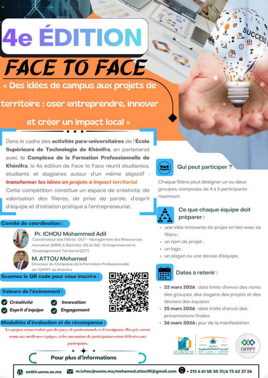 4e ÉDITION FACE TO FACE